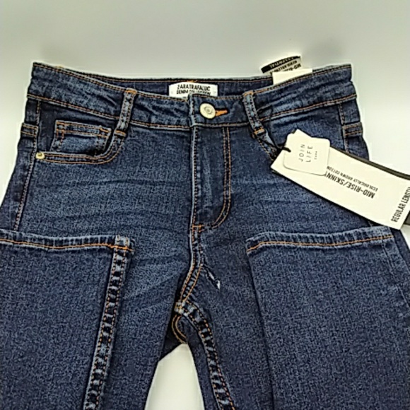 Zara Essentials womens jeans defect NEW! Size 2 - Picture 2 of 8